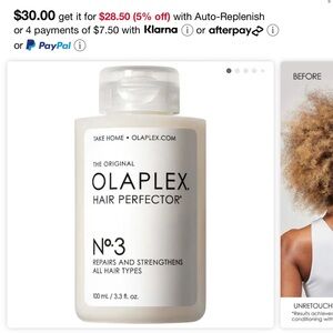 Brand New Olaplex No. 3 Hair Perfector Pre-Shampoo Hair Repair Treatment